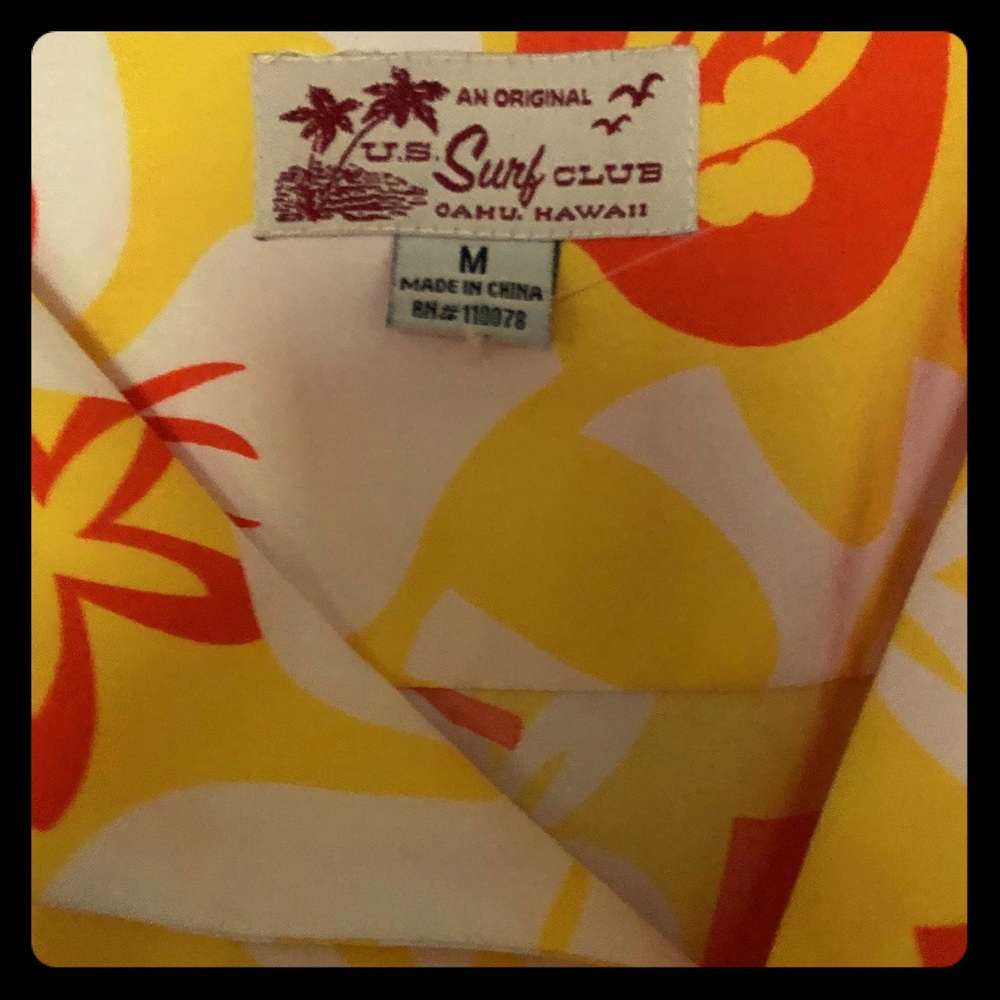 NWT Surf Club Hawaiian shirt